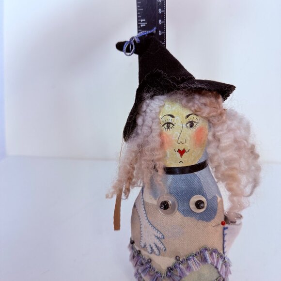 Folk Art Stitch Witch Sewing Push Pin Doll Primitive Artist Sign Crafting Gift - Picture 7 of 14